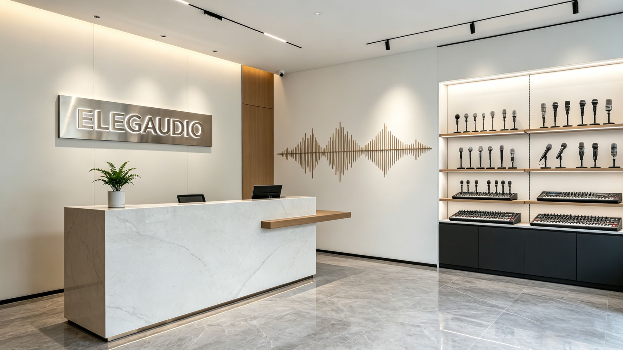Professional audio equipment production and quality-control environment in Enping, China