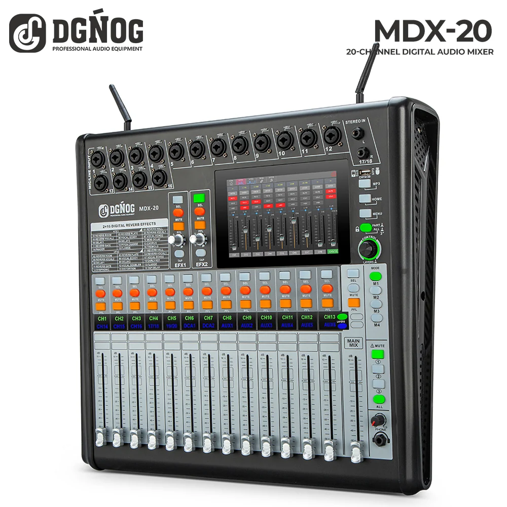 MDX-20 professional digital mixer: front view