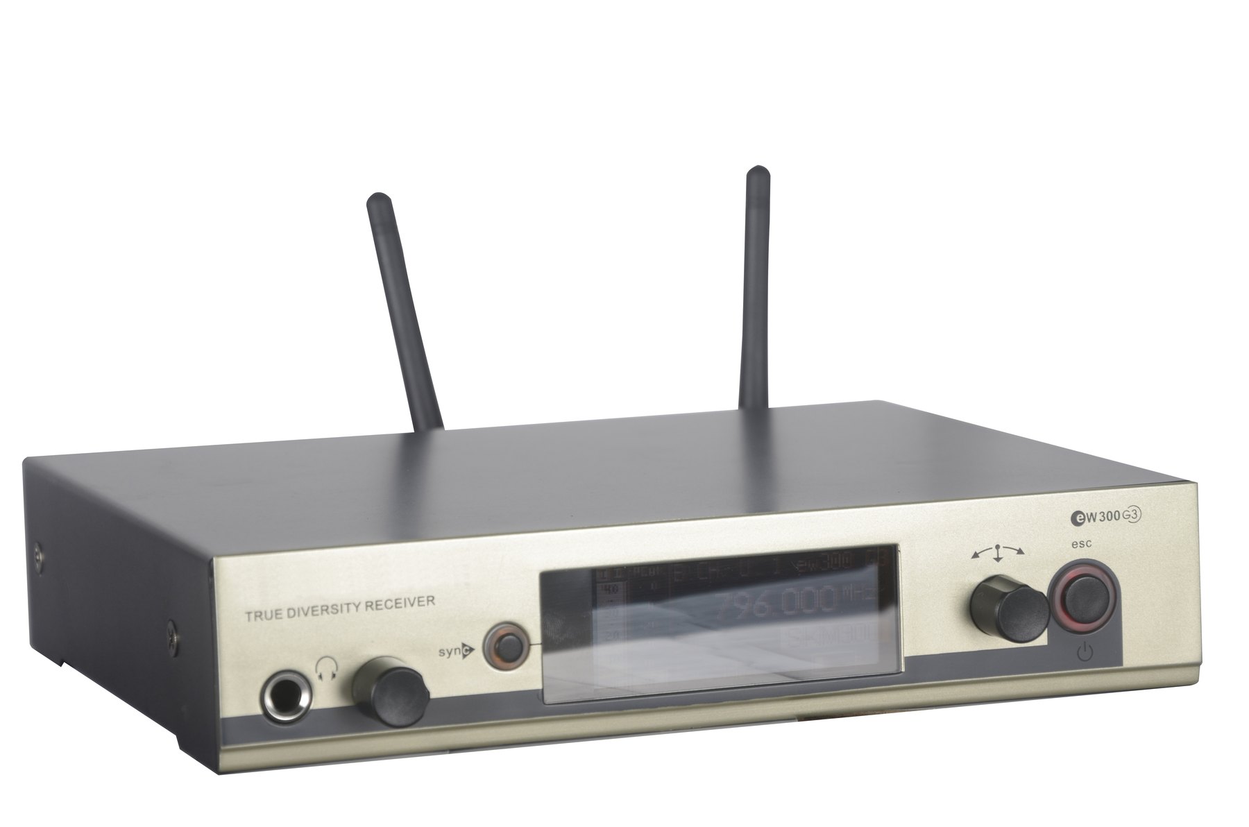 EW300G3 true diversity wireless receiver front panel
