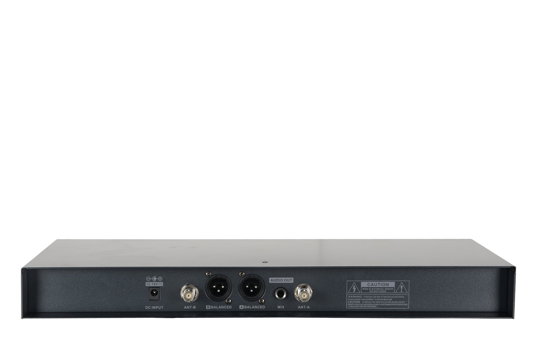 FMR-600 wireless receiver angled chassis view