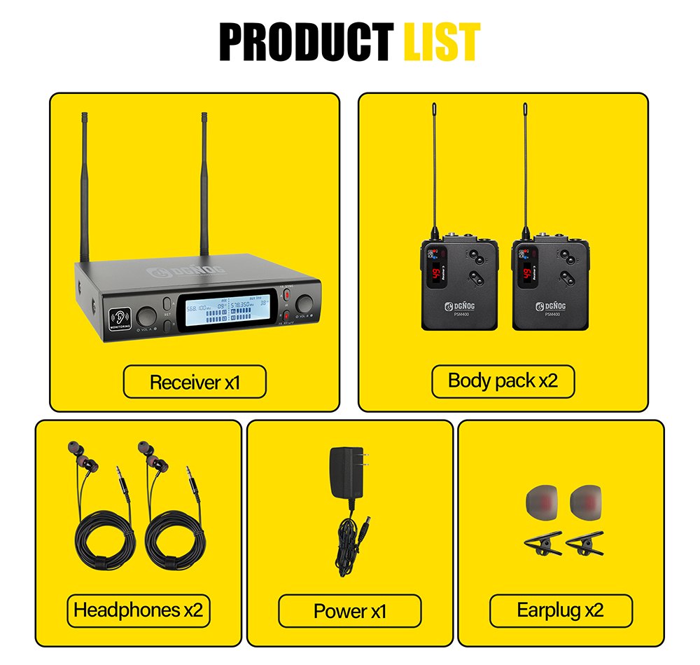 PSM400 wireless in-ear monitor real product system