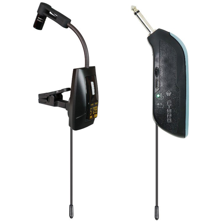 U-320 clip-on transmitter and plug-in wireless receiver