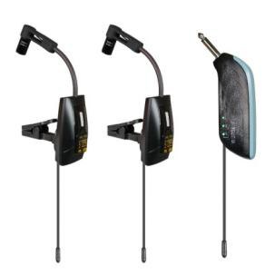U-320B clip-on wireless microphones and quarter-inch receiver for erhu or wind instruments