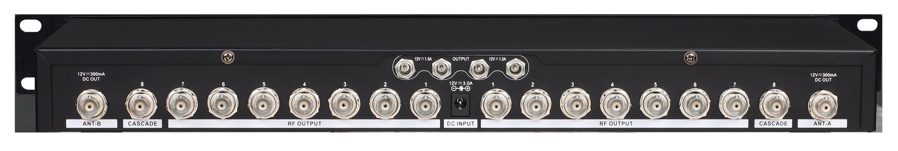UA898 16-channel antenna distribution rear RF outputs