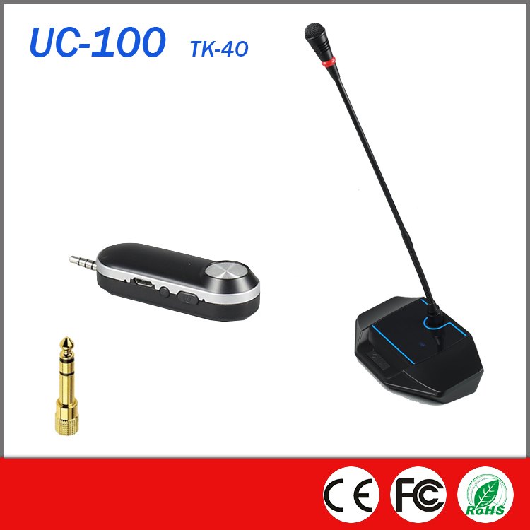 UC-100 TK-40 wireless microphone configuration