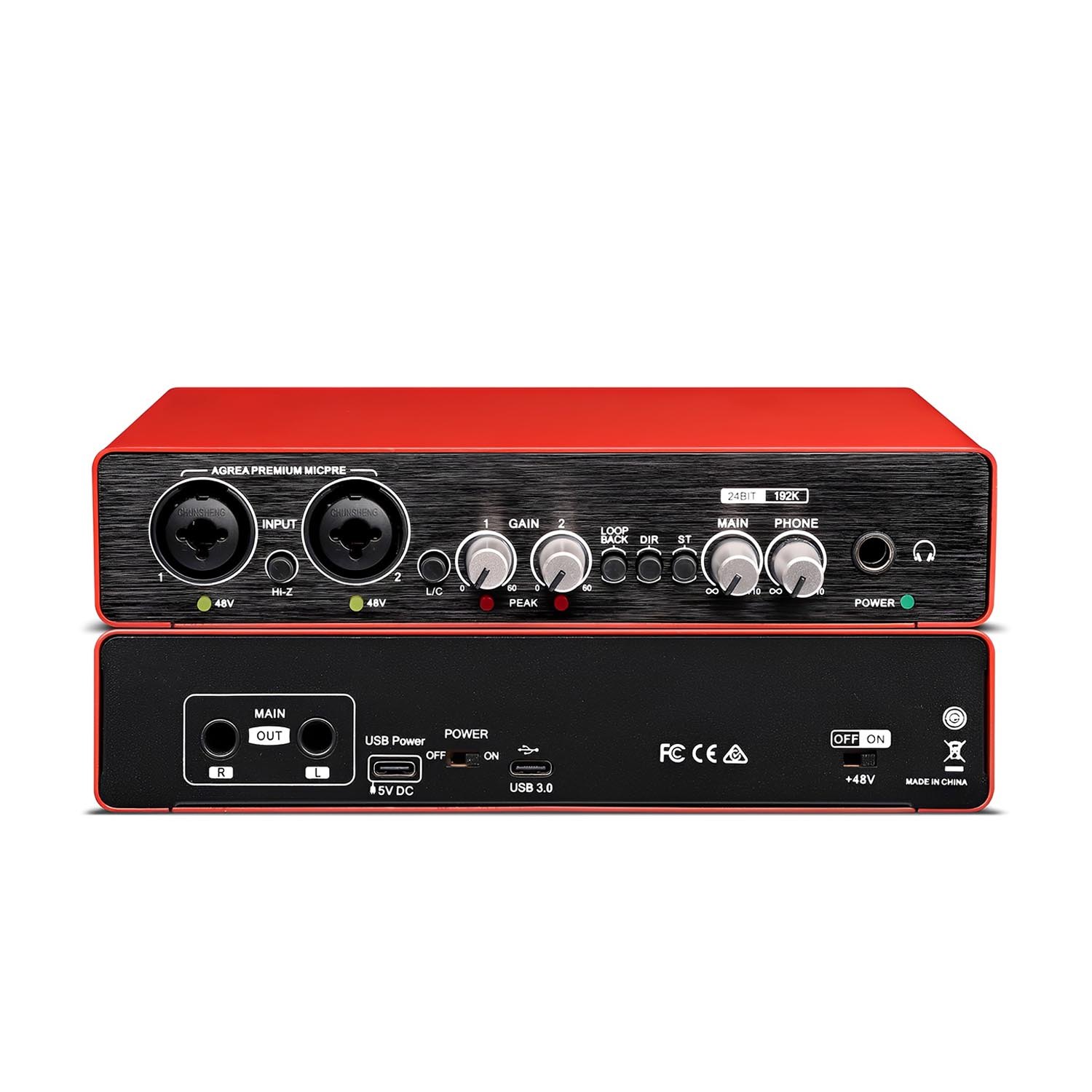 UC22 USB-C audio interface view 1