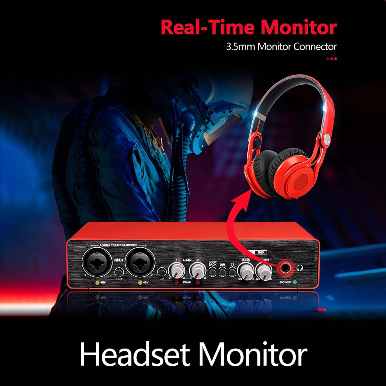 UC22 USB-C audio interface view 4