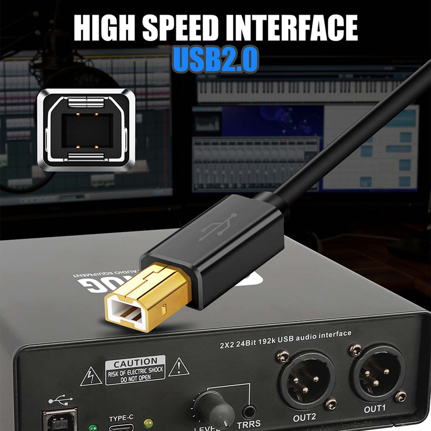 UT44 professional audio interface view 3