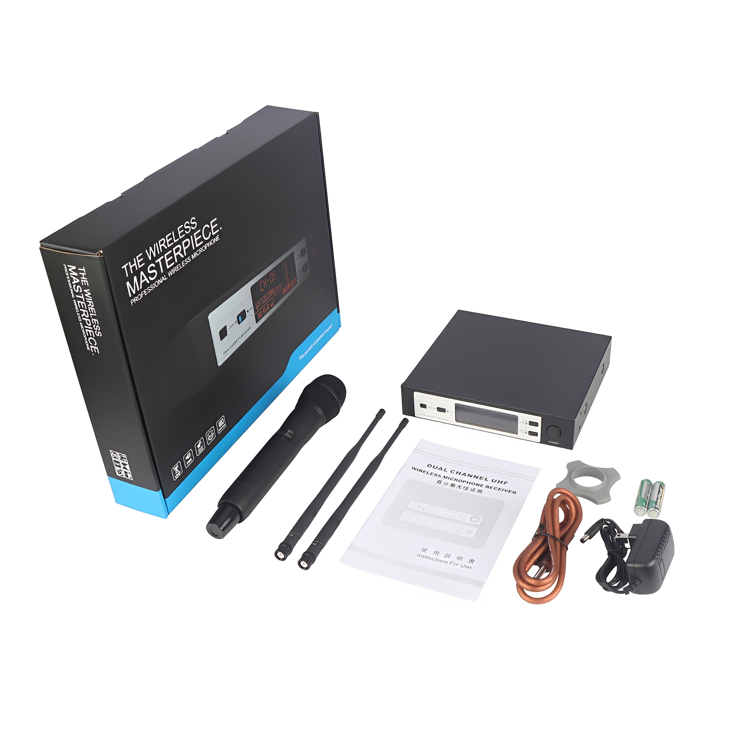 ELEGAUDIO SKM-9100 true-diversity uhf wireless microphone system