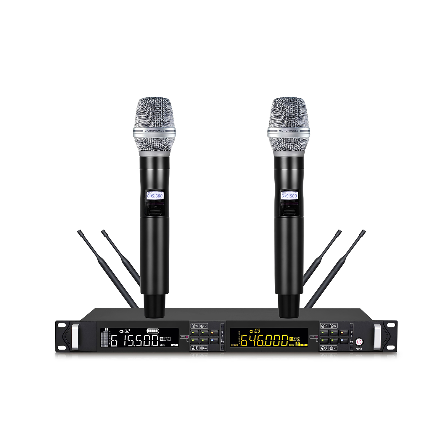 ELEGAUDIO DG-25 dual-channel performance true-diversity uhf system