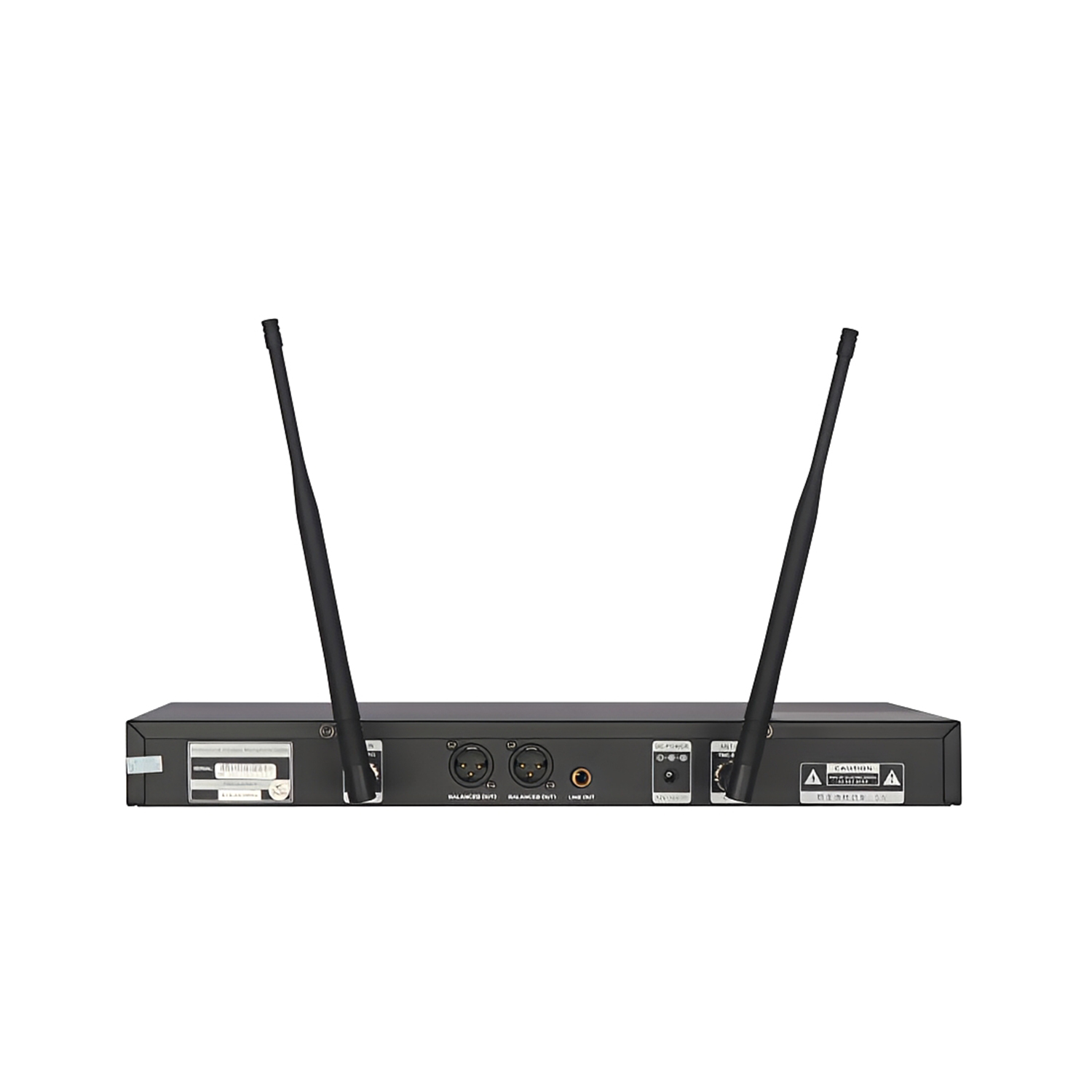 ELEGAUDIO ID-532 dual-channel true-diversity uhf system with antenna splitter