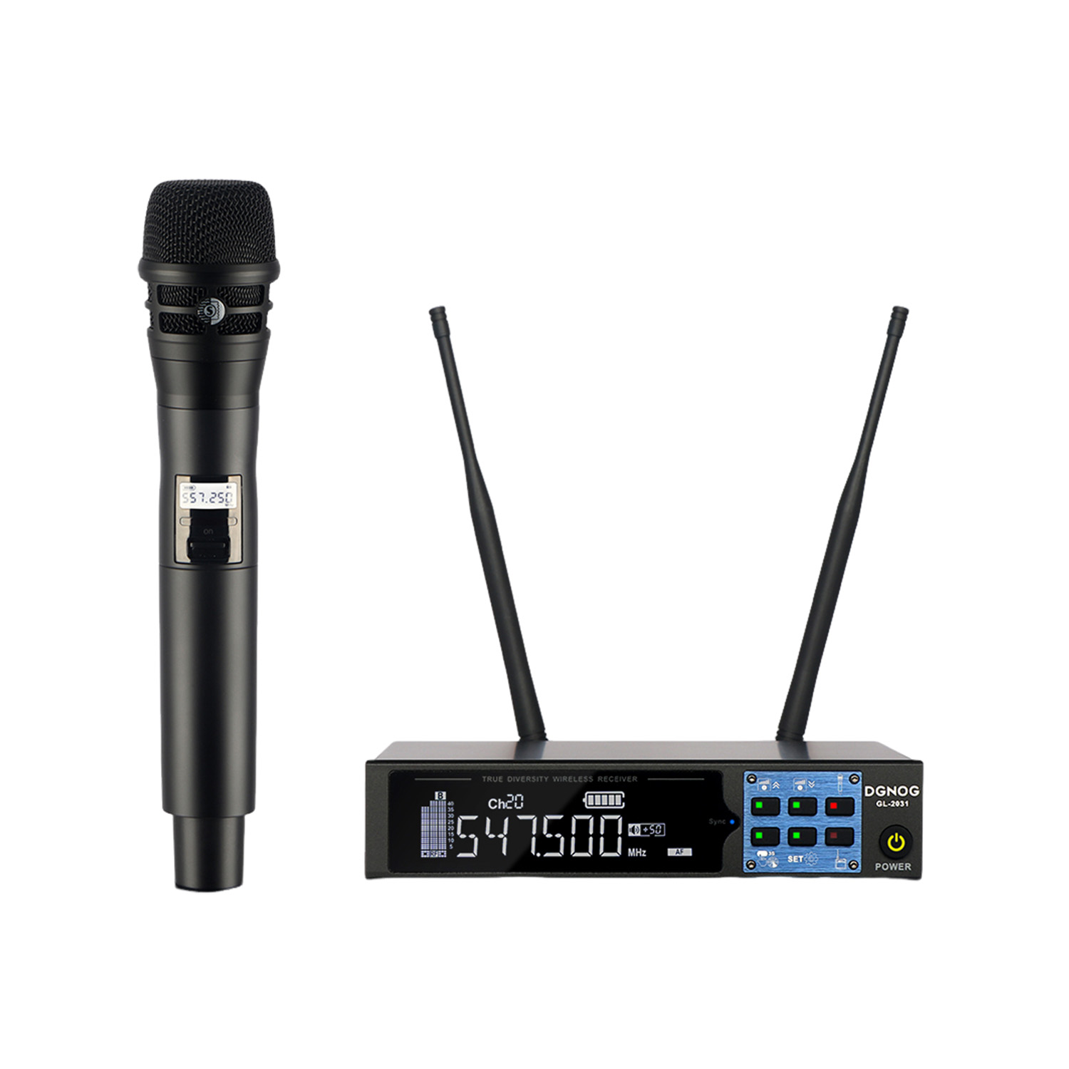 ELEGAUDIO GL-2031 single-channel true-diversity uhf wireless microphone system