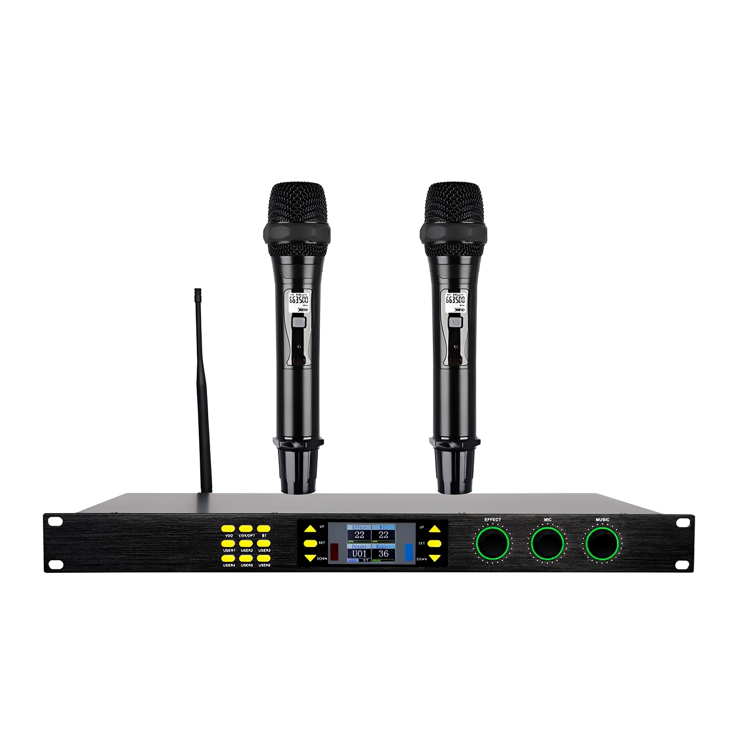 ELEGAUDIO DSP ×1 dual-channel karaoke dsp wireless microphone system