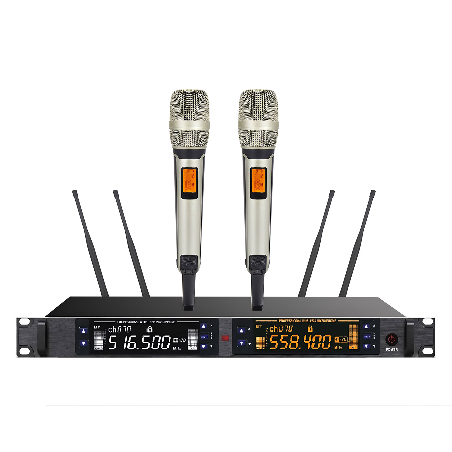 ELEGAUDIO K8003 four-antenna true-diversity uhf wireless system