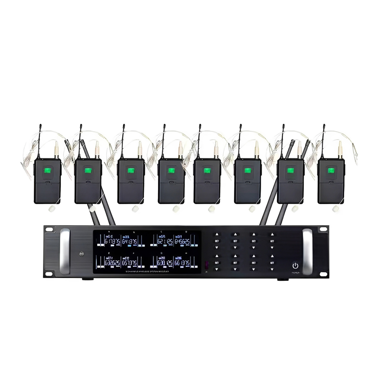 ELEGAUDIO K8008 eight-channel uhf wireless microphone system
