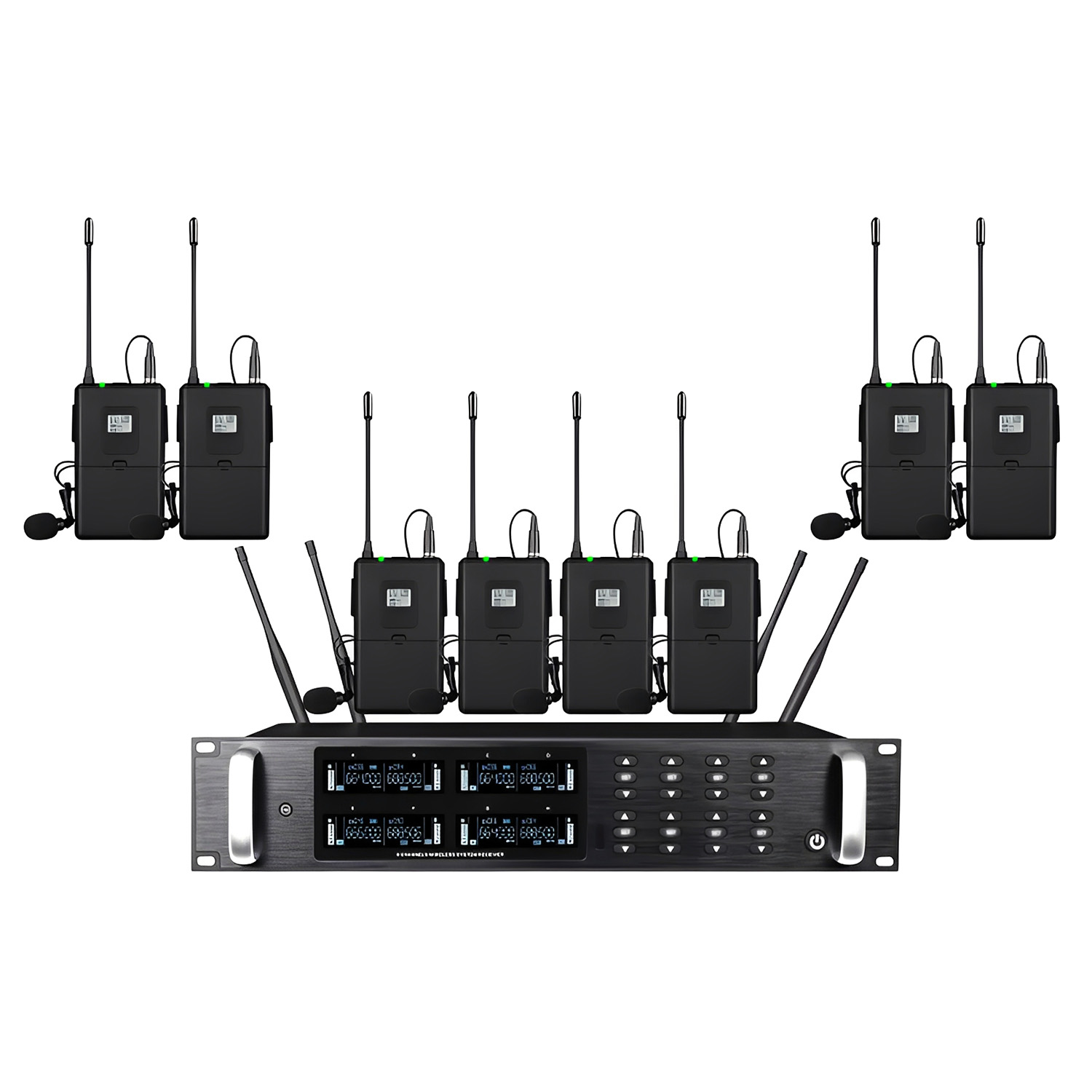 ELEGAUDIO K8008 eight-channel uhf wireless microphone system