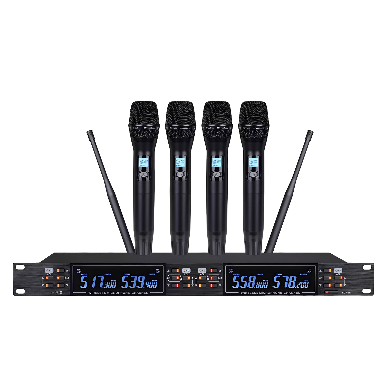 GL-2021 4 Channel UHF Wireless Microphone