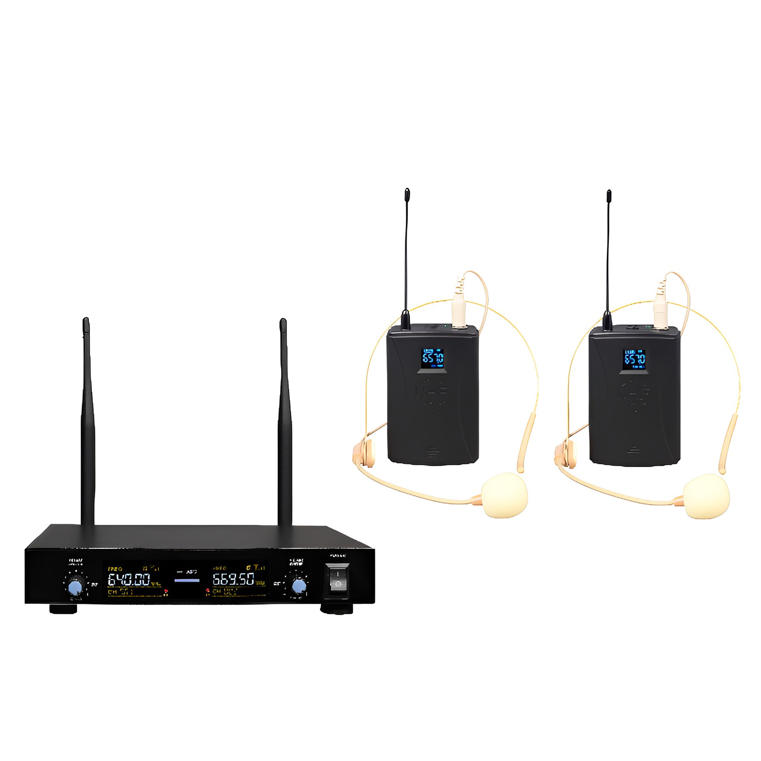 ELEGAUDIO KL-230 dual-handheld adjustable-frequency digital uhf system