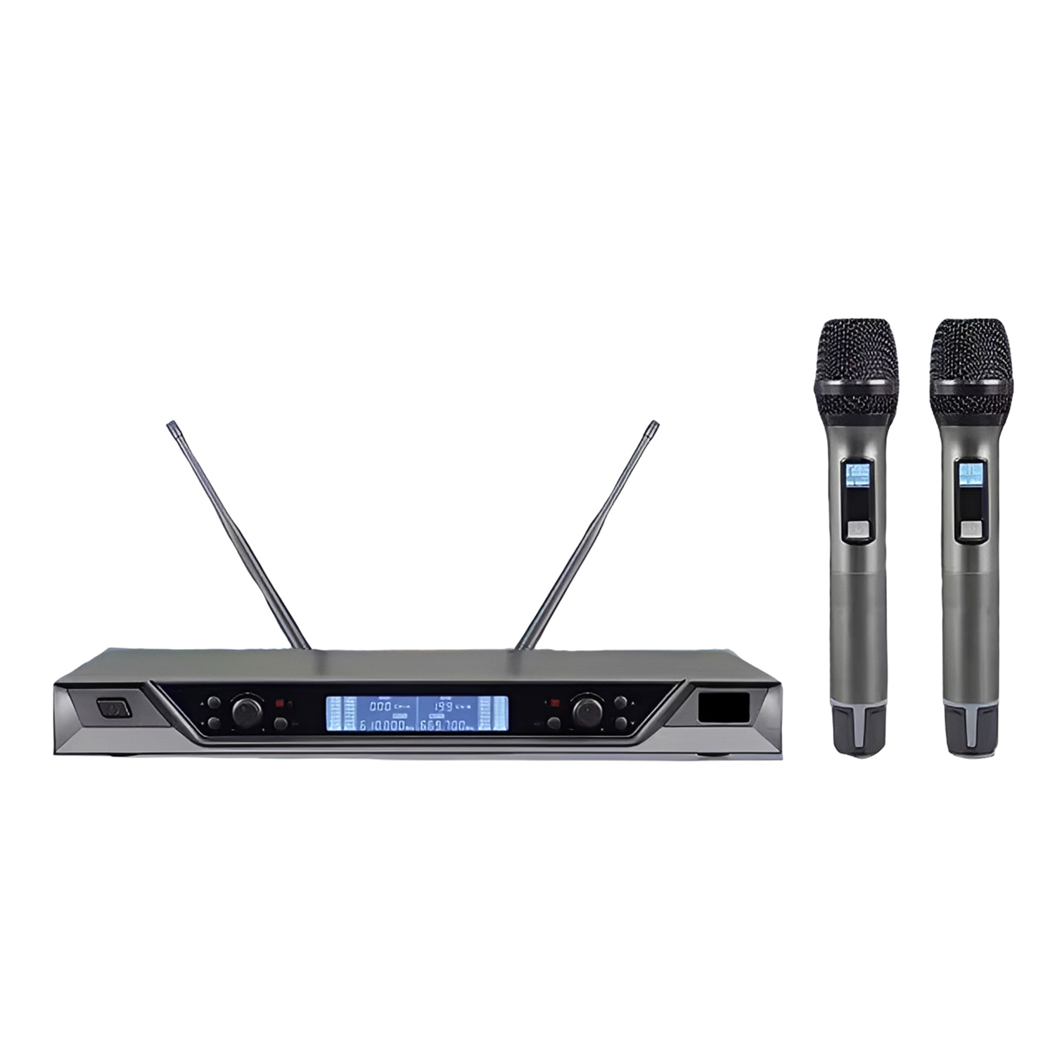 ELEGAUDIO VM800 dual-channel metal uhf wireless microphone system