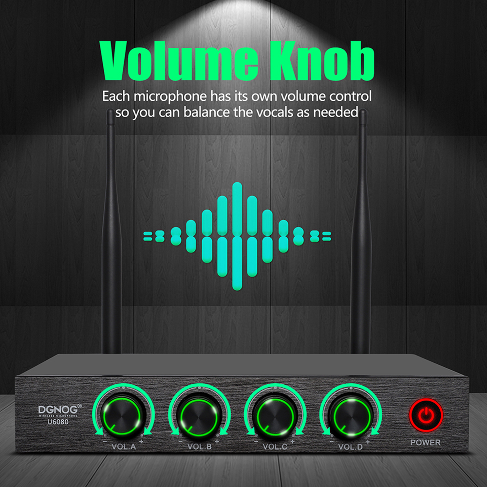 ELEGAUDIO U6080 four-channel handheld uhf system