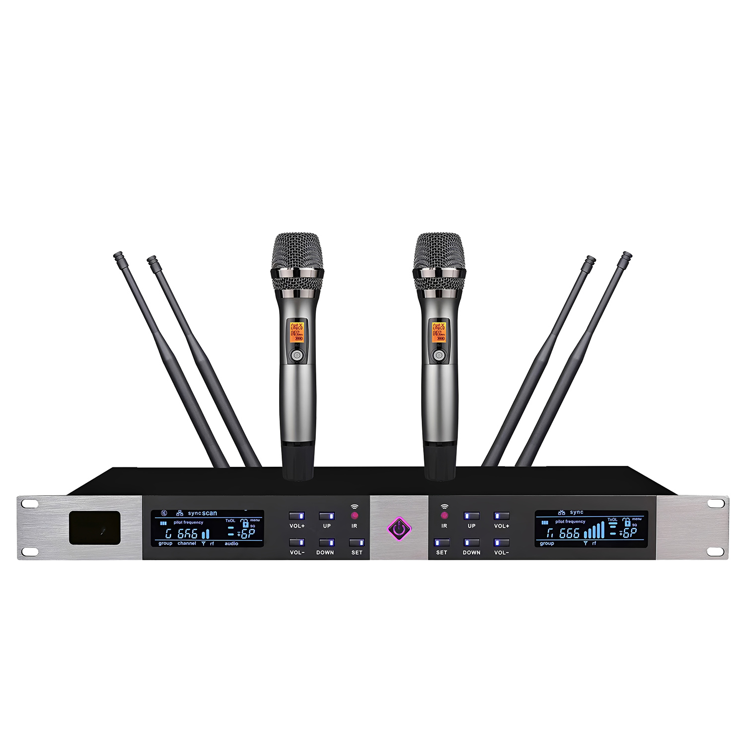 ELEGAUDIO DG-8860 dual-channel true-diversity uhf system