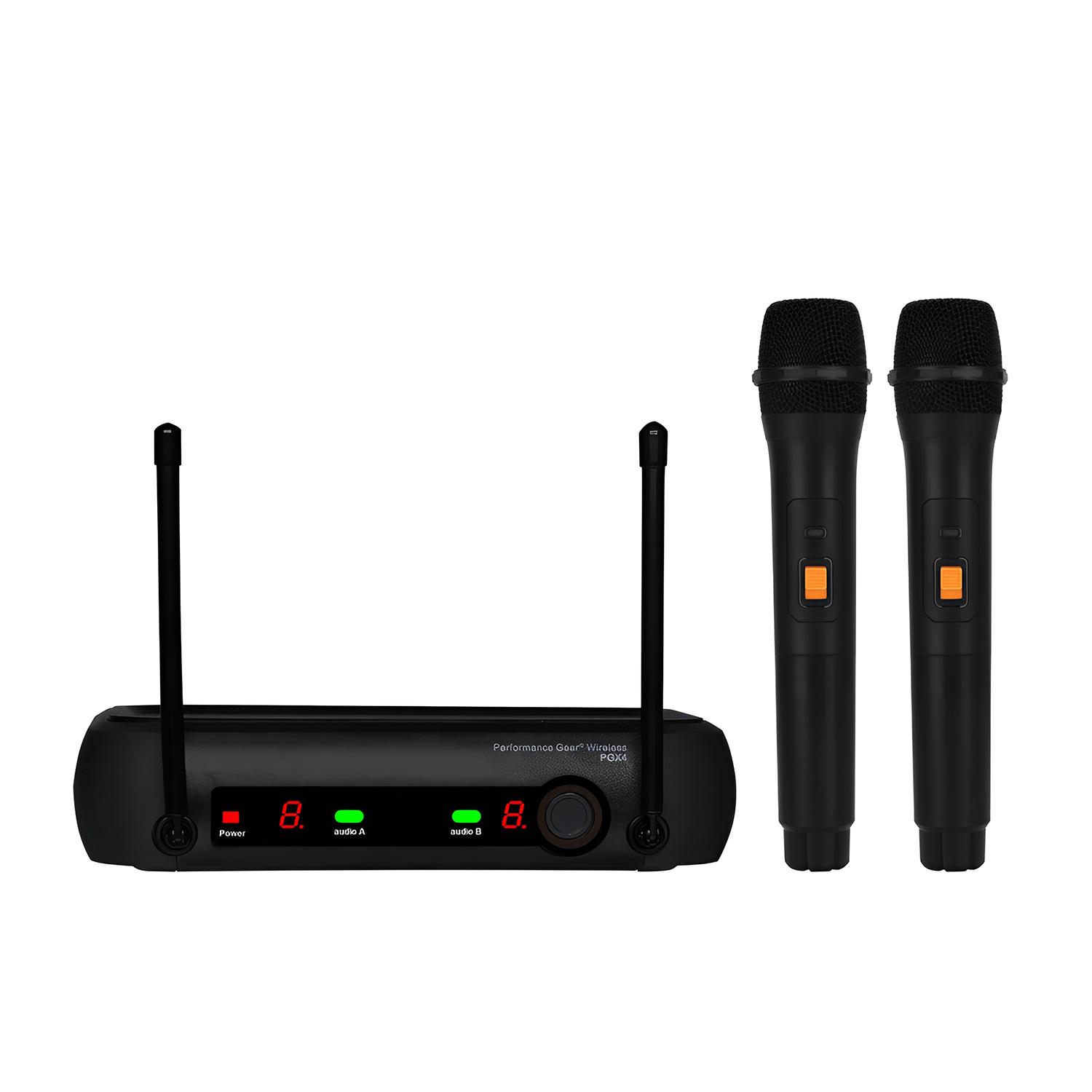 ELEGAUDIO UK-PGX2 one-receiver/two-handheld uhf system