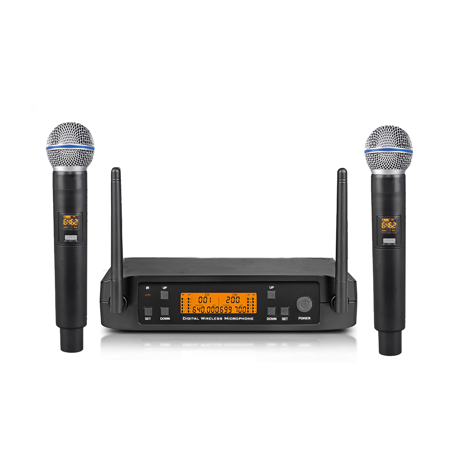 ELEGAUDIO K-630 dual-channel digital uhf wireless microphone system