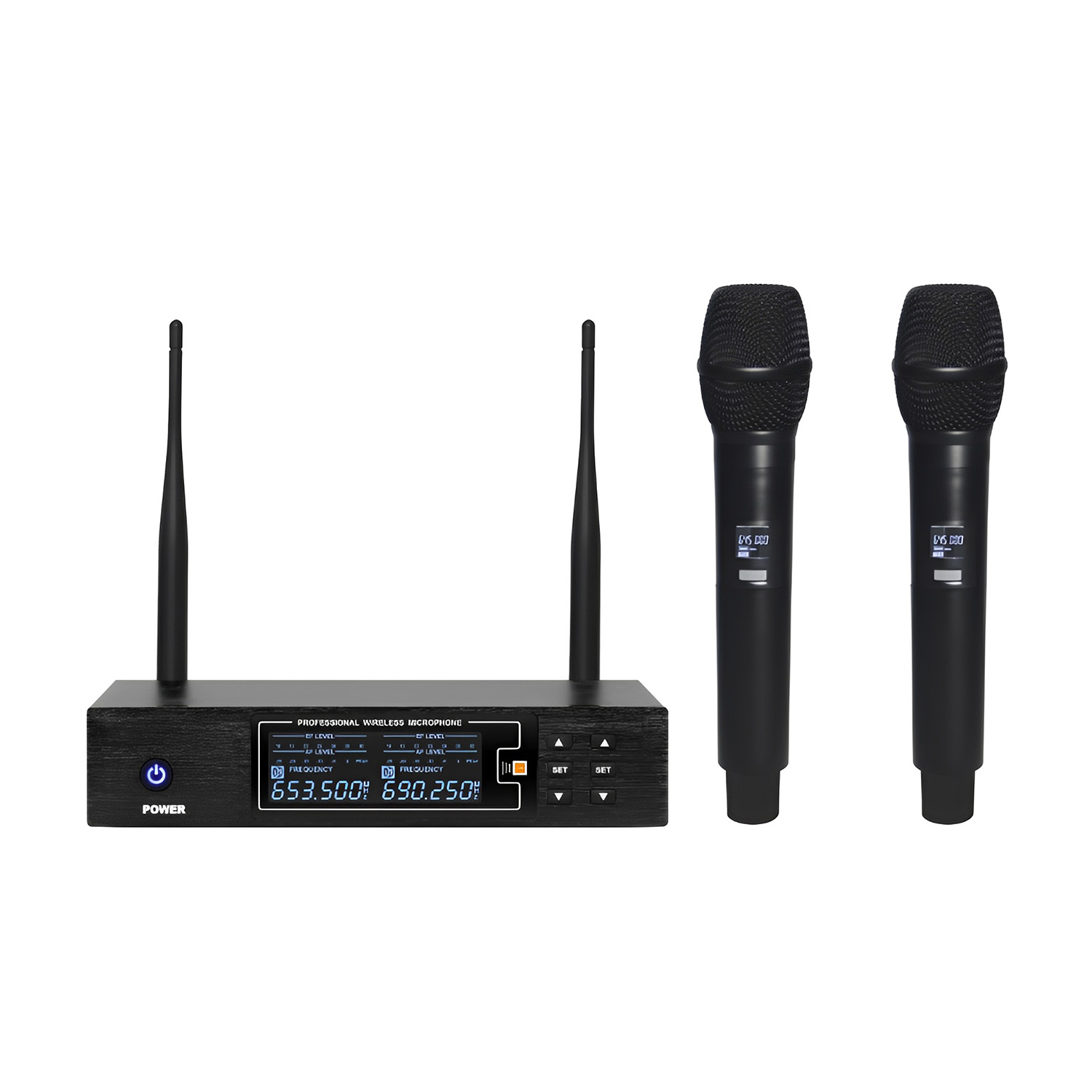 ELEGAUDIO K-250 dual-channel digital uhf wireless microphone system