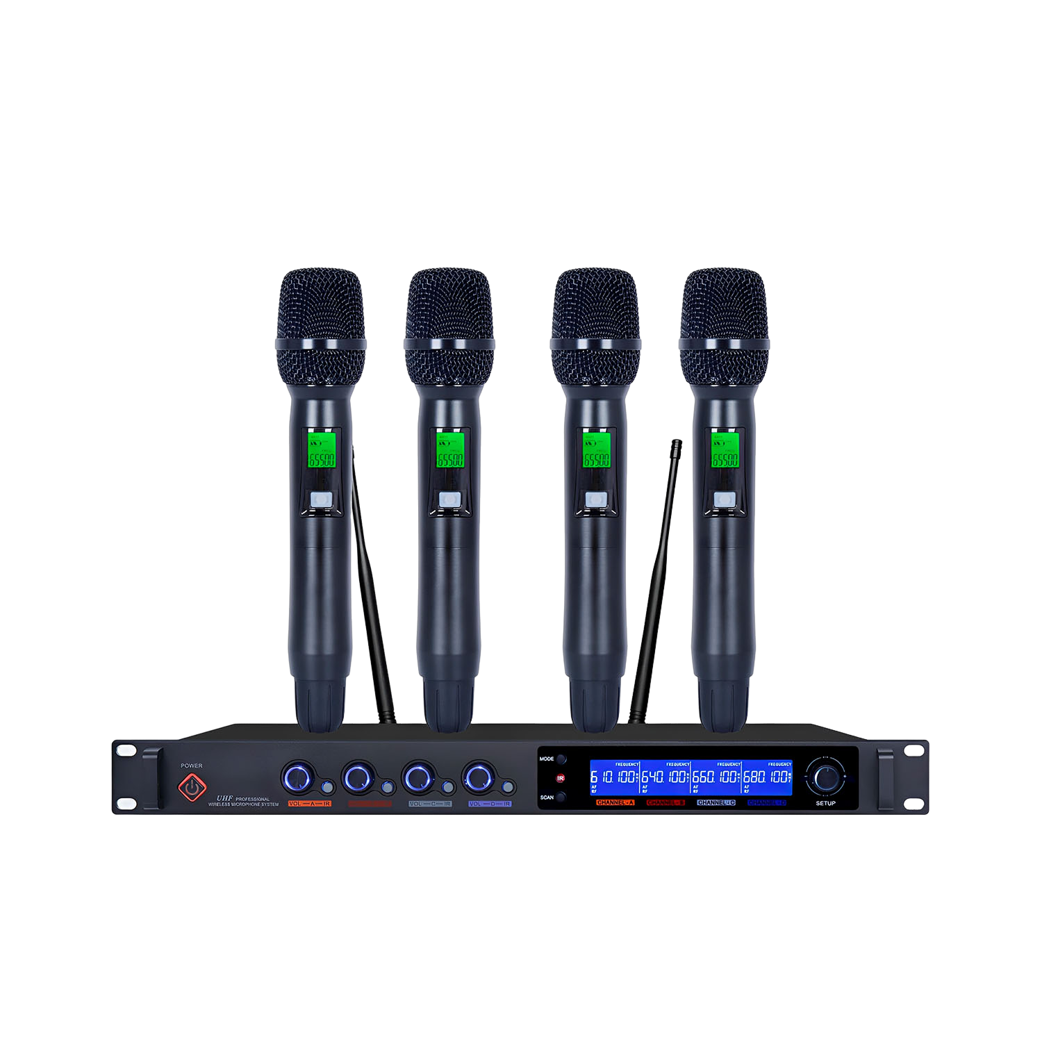 K-8740 One Drag Four Wireless Microphones