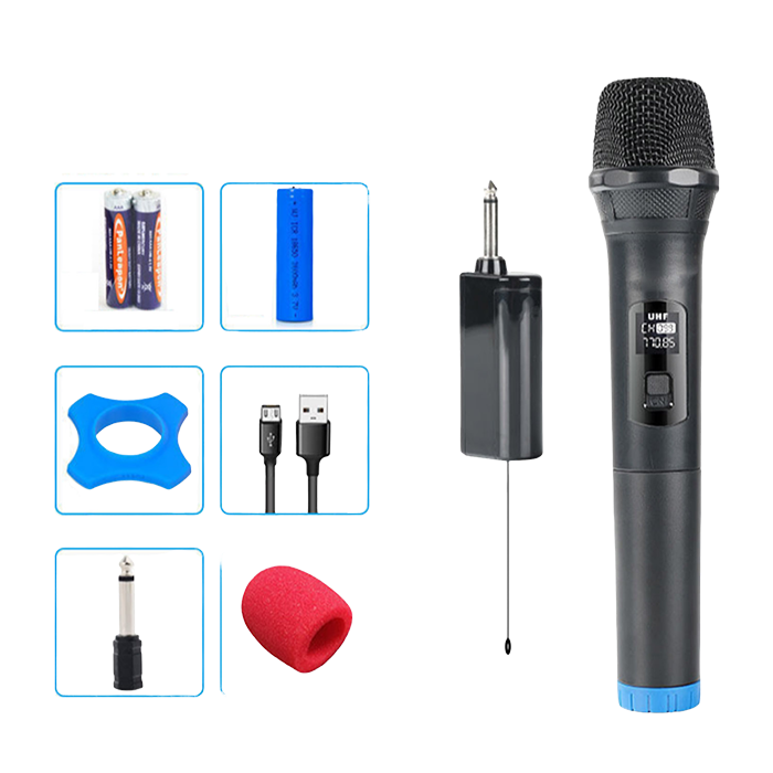 W1 Black UHF Wireless Microphone