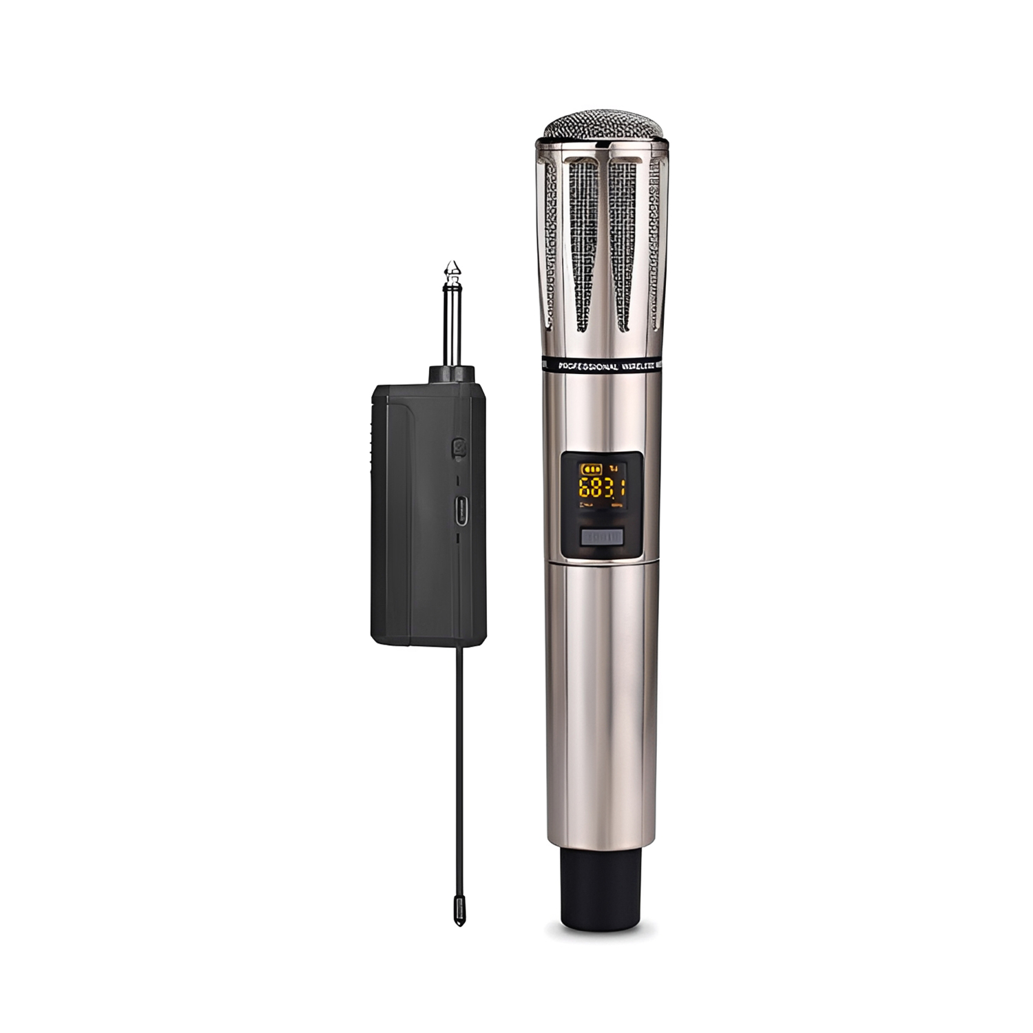 ELEGAUDIO U-133A rechargeable metal handheld one-receiver/one-microphone system