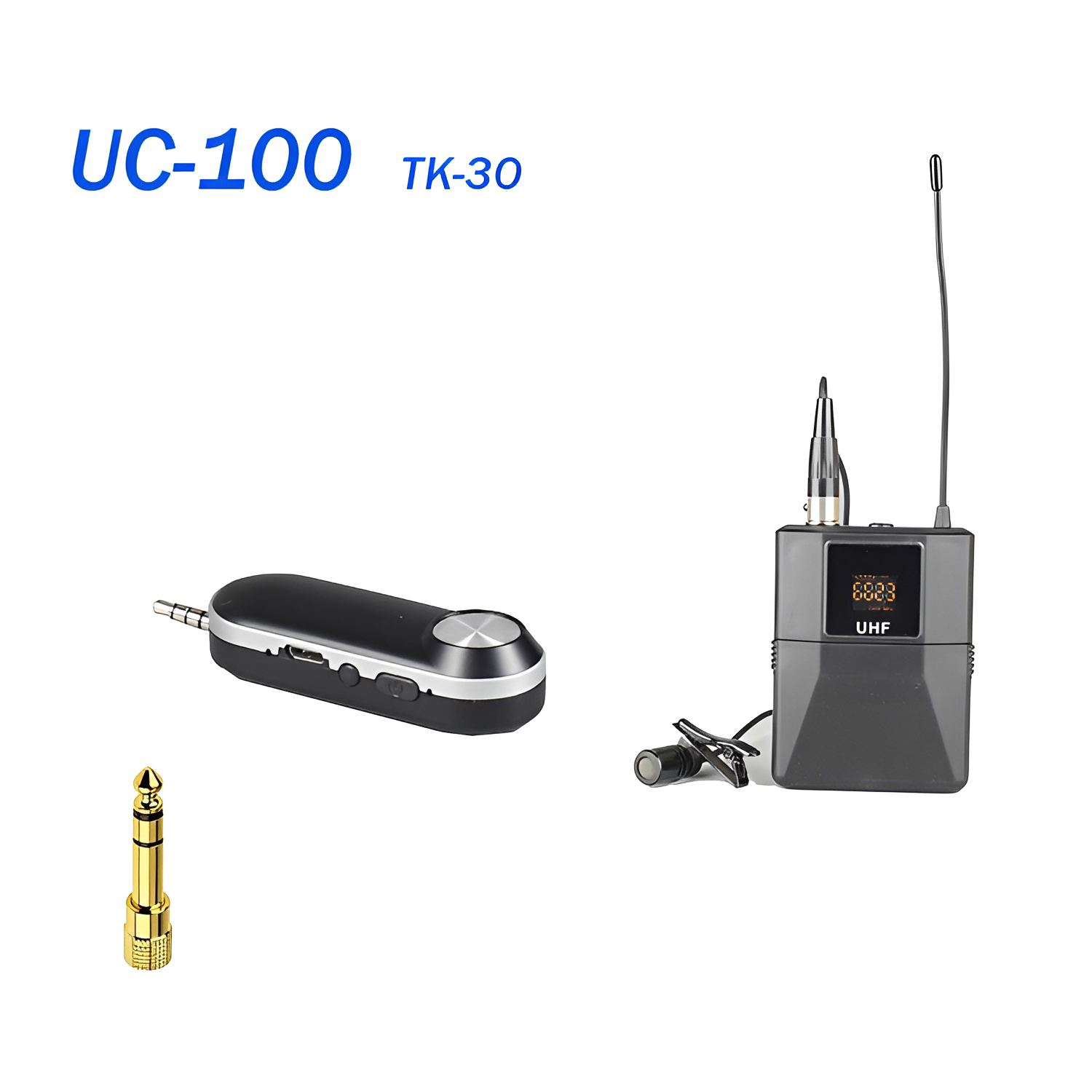 UC-100 TK-30 single-channel UHF lavalier wireless microphone system