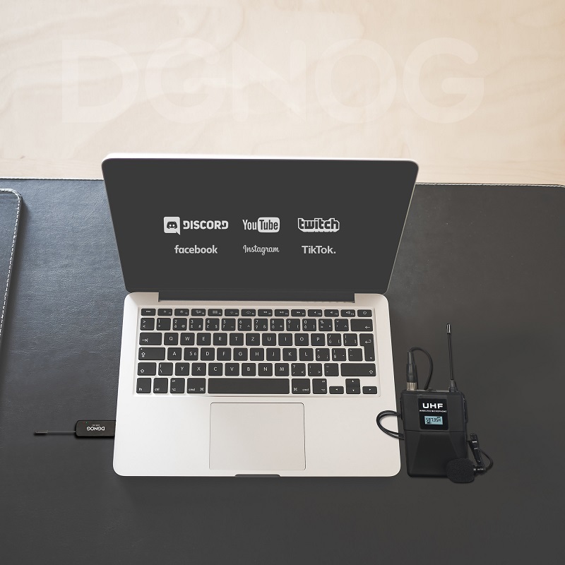 ELEGAUDIO USB-101T 1-channel UHF wireless lavalier microphone system
