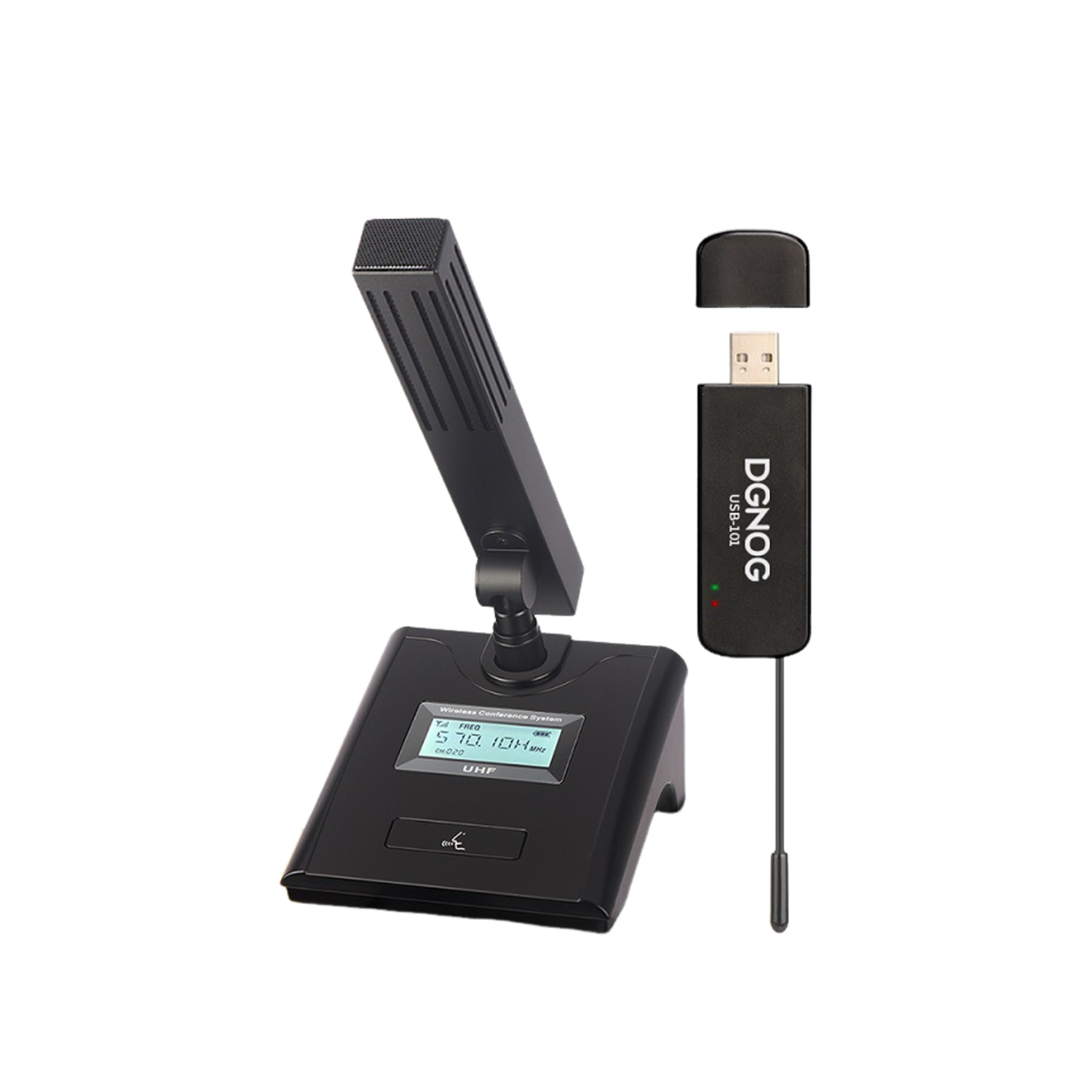 ELEGAUDIO USB-101M 1-channel UHF wireless conference microphone system