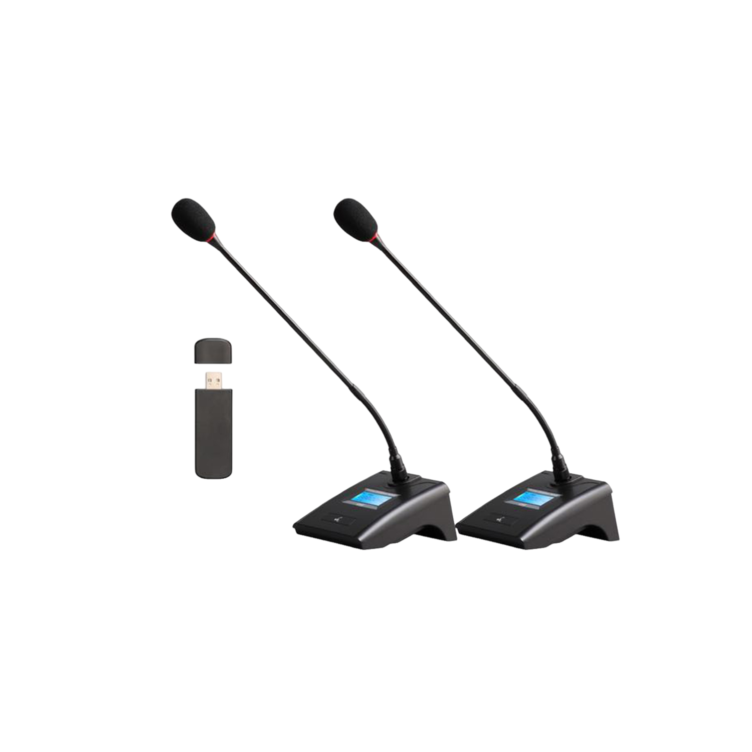USB-102M 2 Channel Wireless Conference Microphone