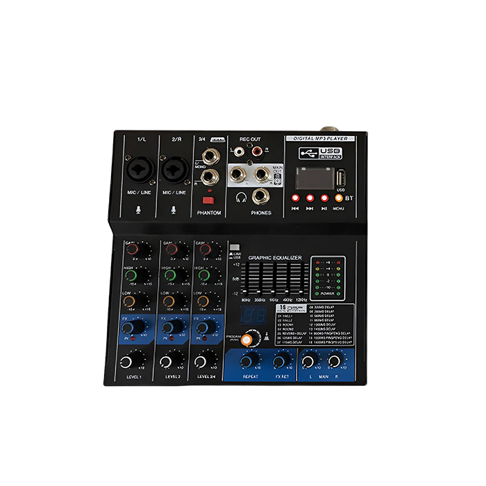 GL-4USB 4-Channel Professional Mixing Console