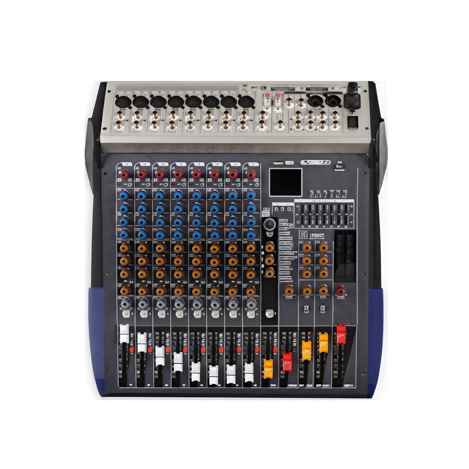ELEGAUDIO EDX-8 eight-channel professional analog mixer view 1
