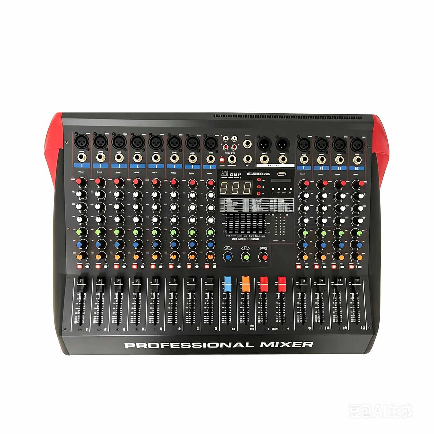 ELEGAUDIO LX-R8 8-channel professional analog mixer view 1