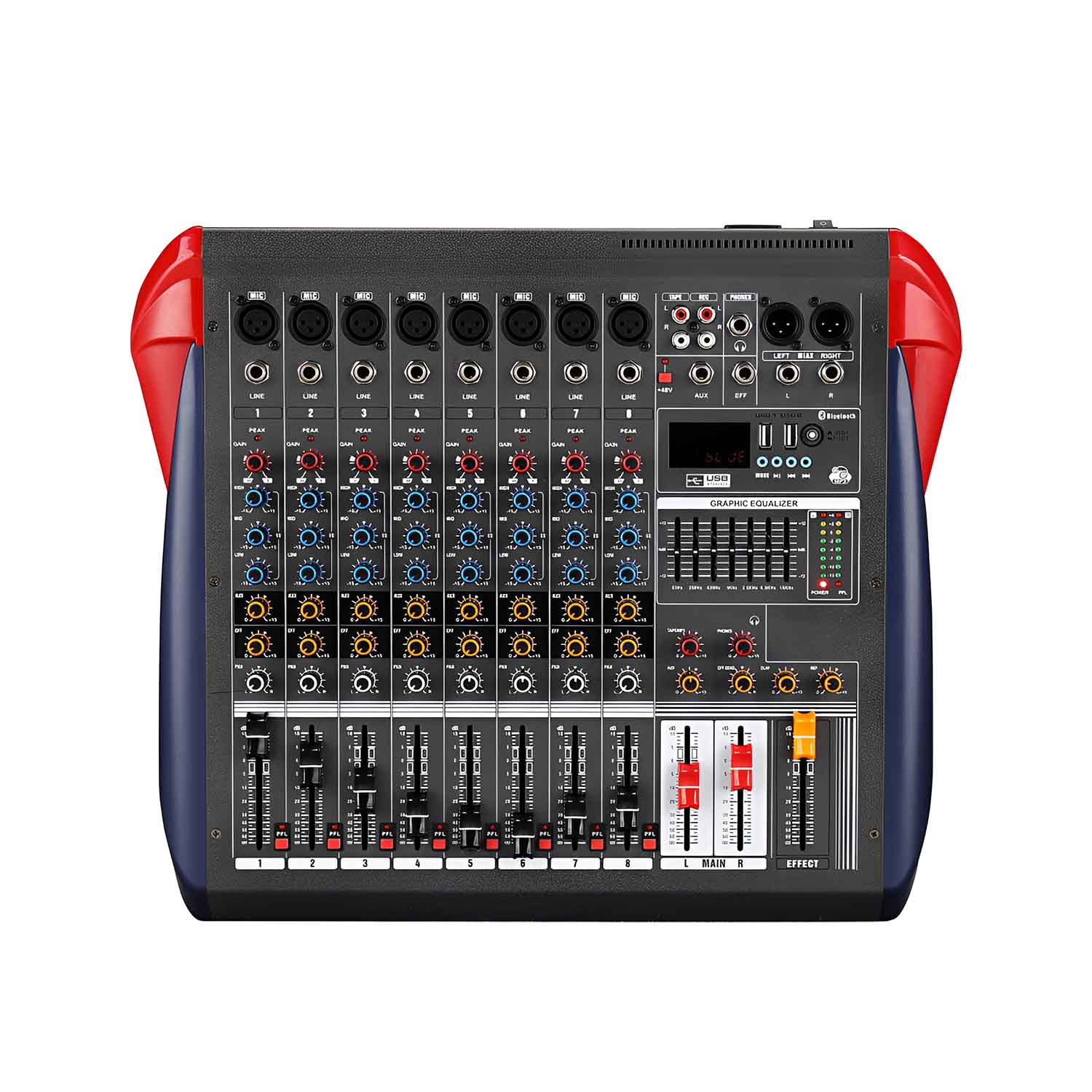 ELEGAUDIO LX6 6-channel DSP Bluetooth mixer view 1