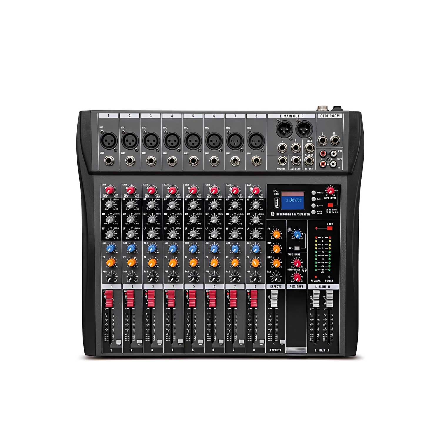 ELEGAUDIO CT8 8-channel professional analog mixer view 3