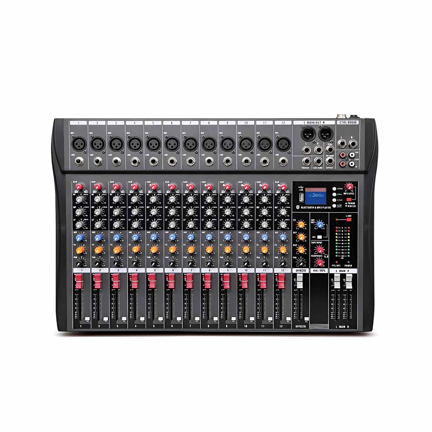 ELEGAUDIO CT12 12-channel professional analog mixer view 1
