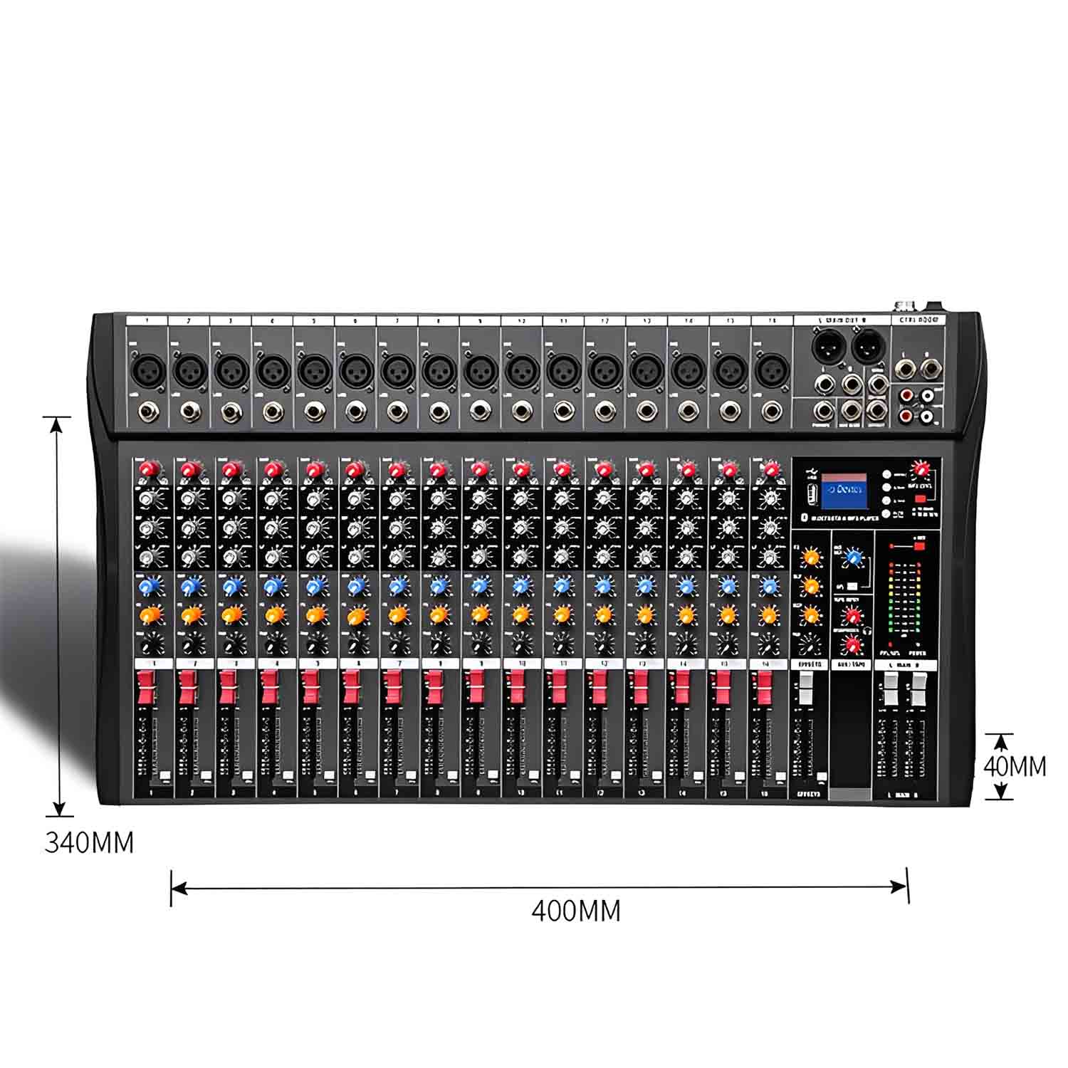 ELEGAUDIO CT16 16-channel professional analog mixer view 2