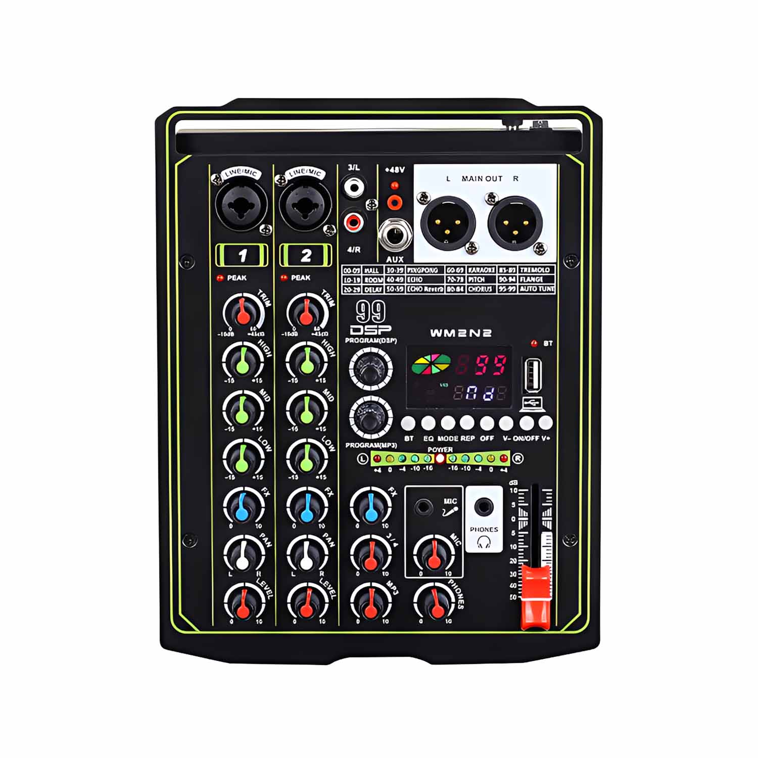 ELEGAUDIO EC-04 four-channel USB-C live streaming mixer view 1