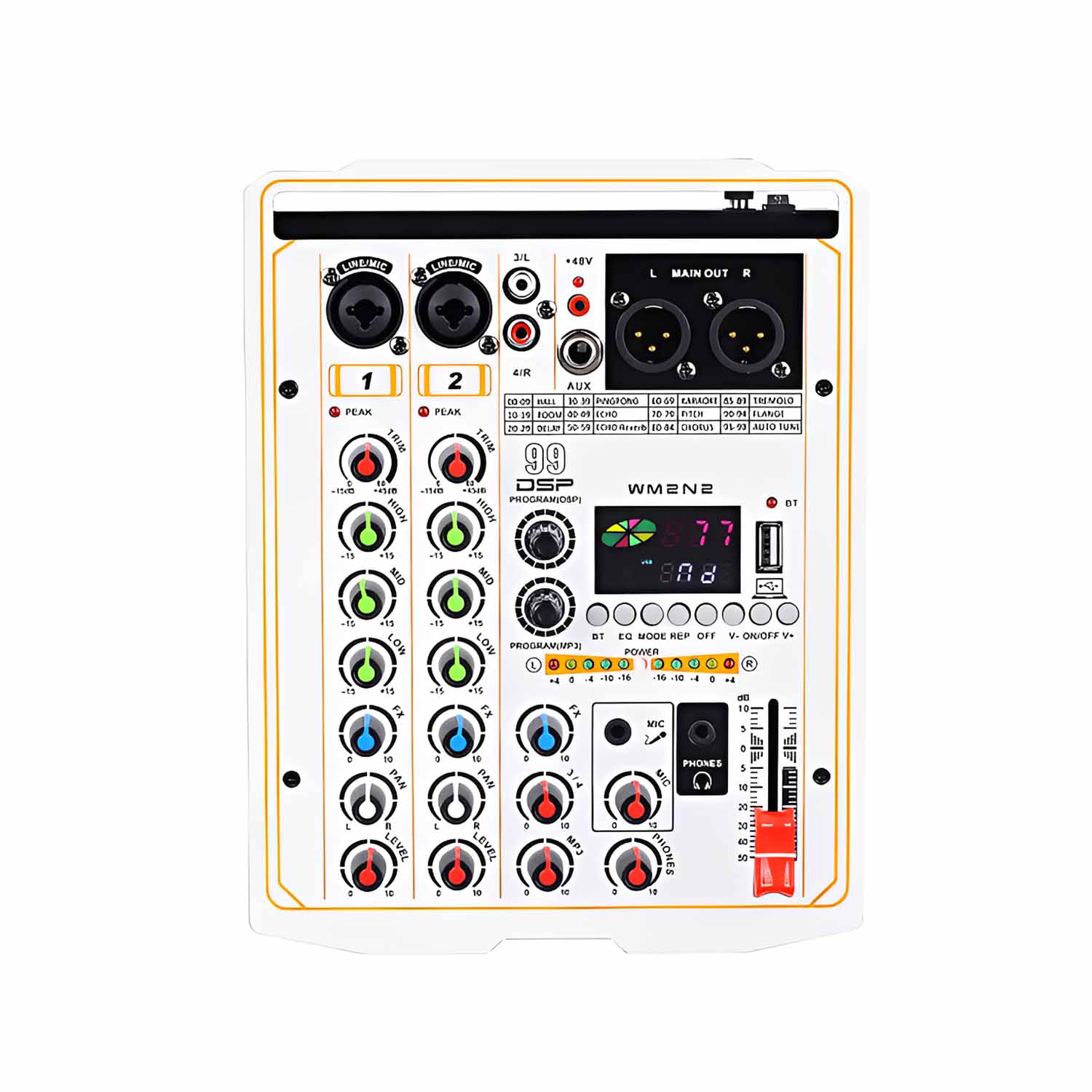 ELEGAUDIO EC-04 four-channel USB-C live streaming mixer view 2