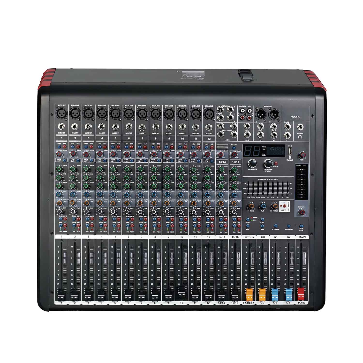 ELEGAUDIO TG-20i 20-input professional DSP mixer view 3