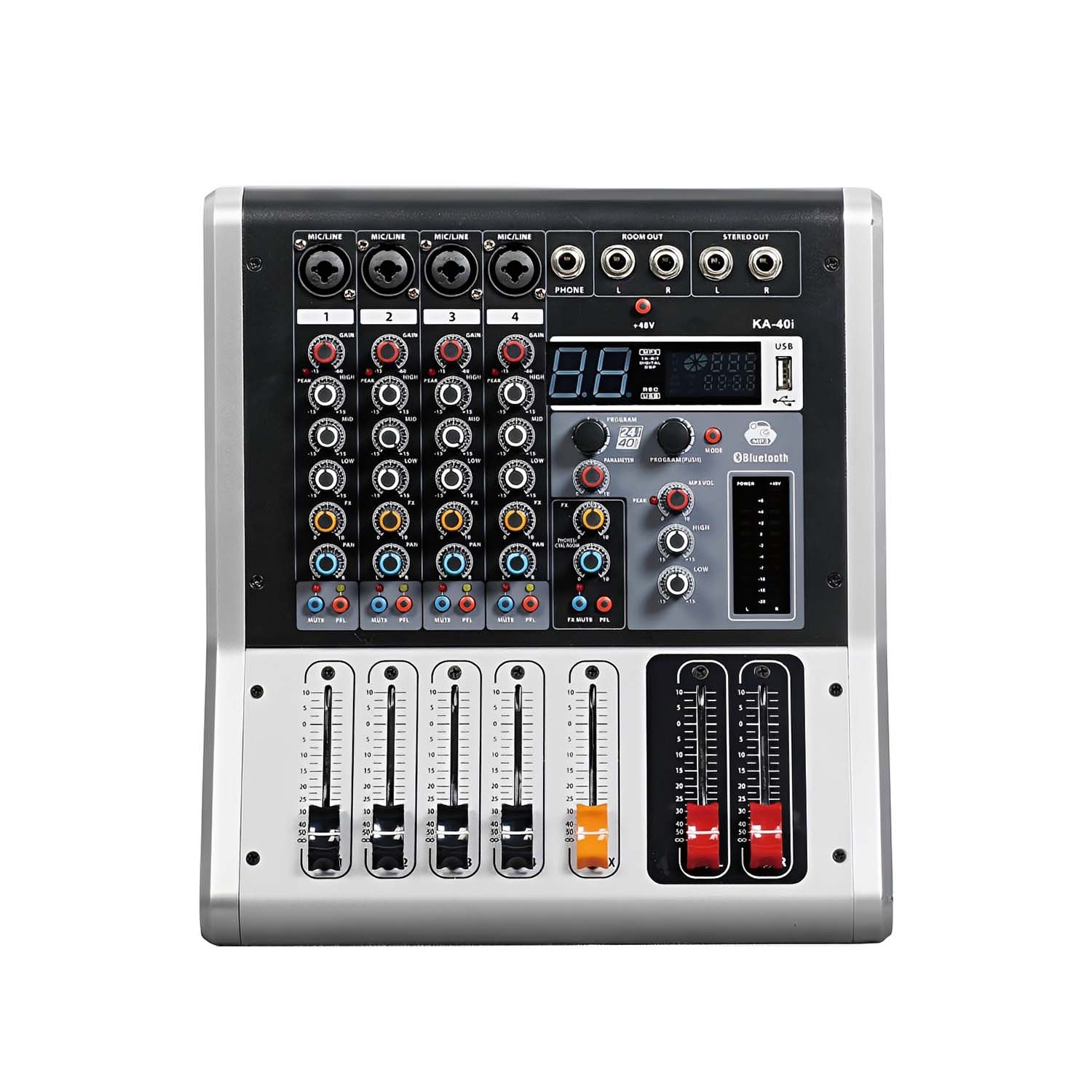 ELEGAUDIO KA-60i 6-channel Bluetooth DSP mixer view 2
