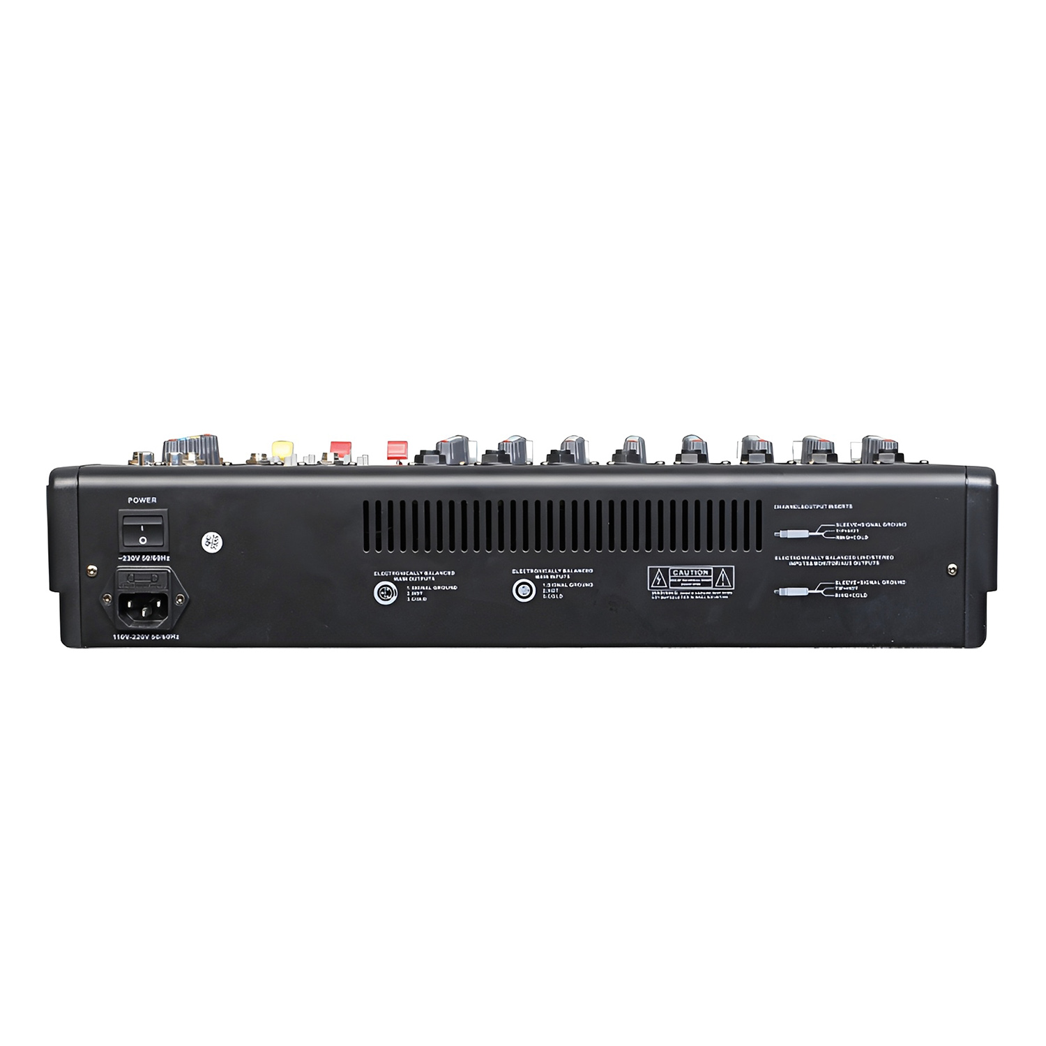 ELEGAUDIO PMX1208 12-channel powered mixing console view 4