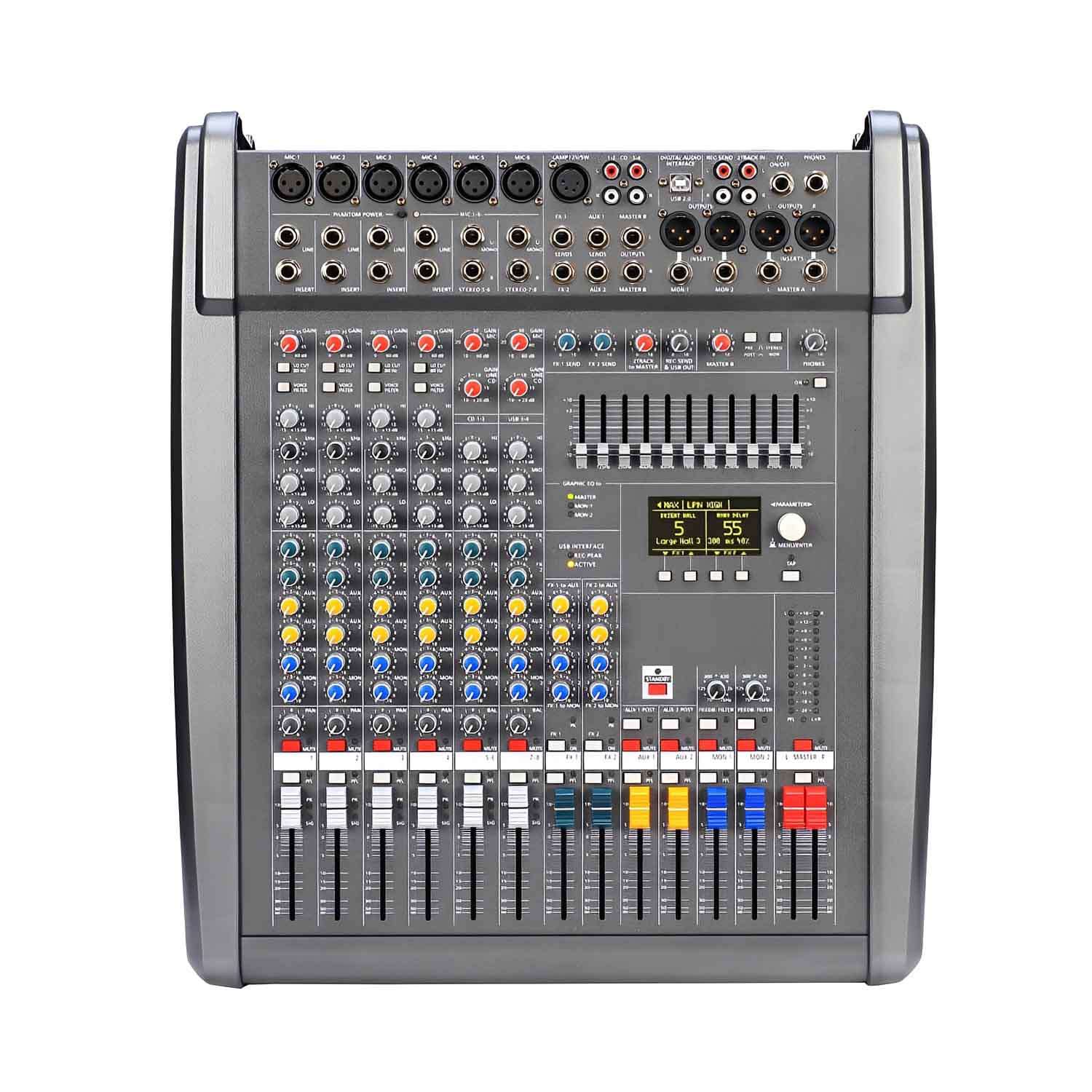 ELEGAUDIO CMS600-3 6-channel USB professional mixer view 1