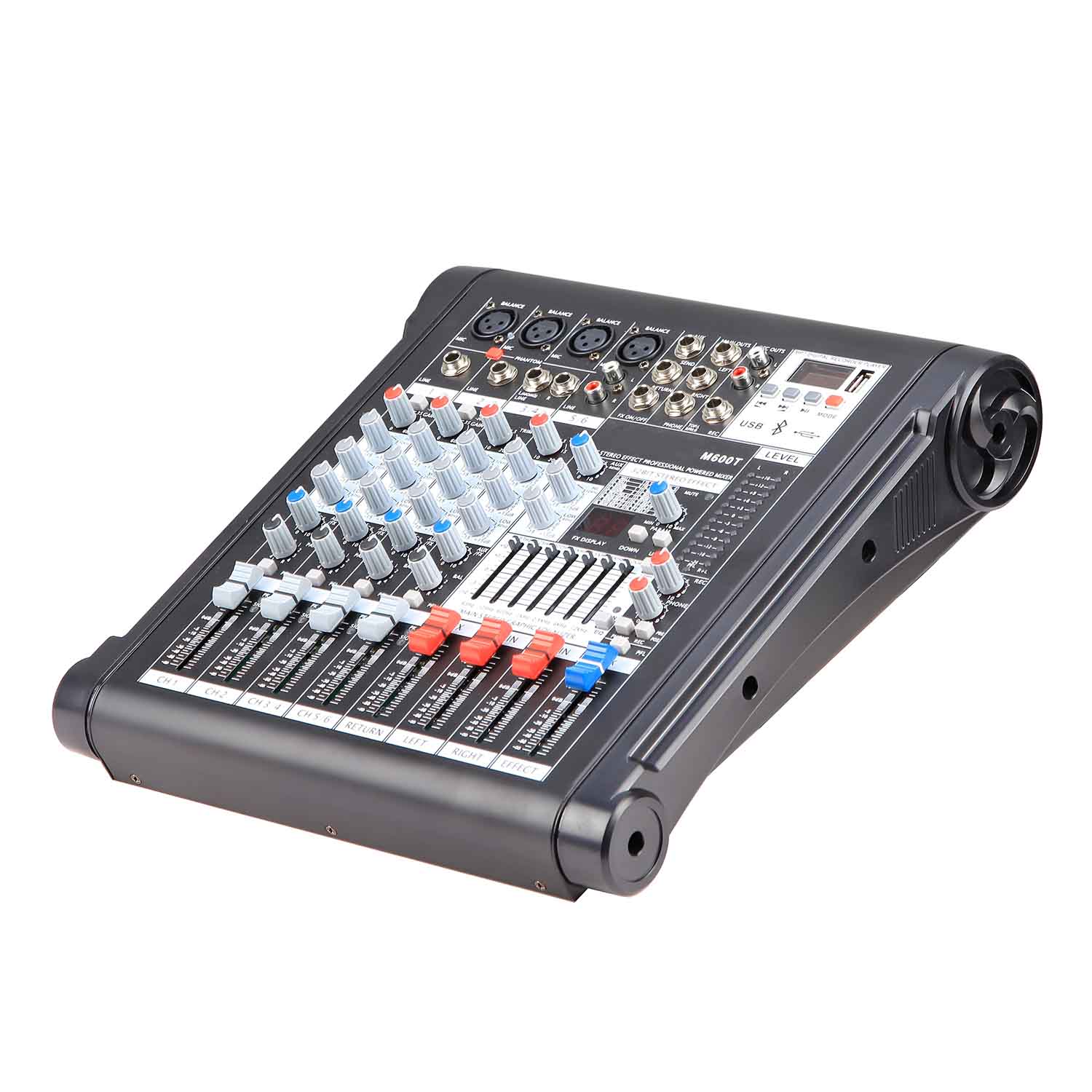 ELEGAUDIO M600T 4-channel USB Bluetooth mixer view 2