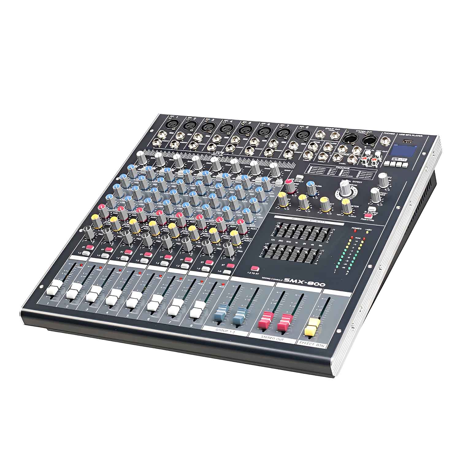 ELEGAUDIO SMX-800 8-channel live sound mixer view 1